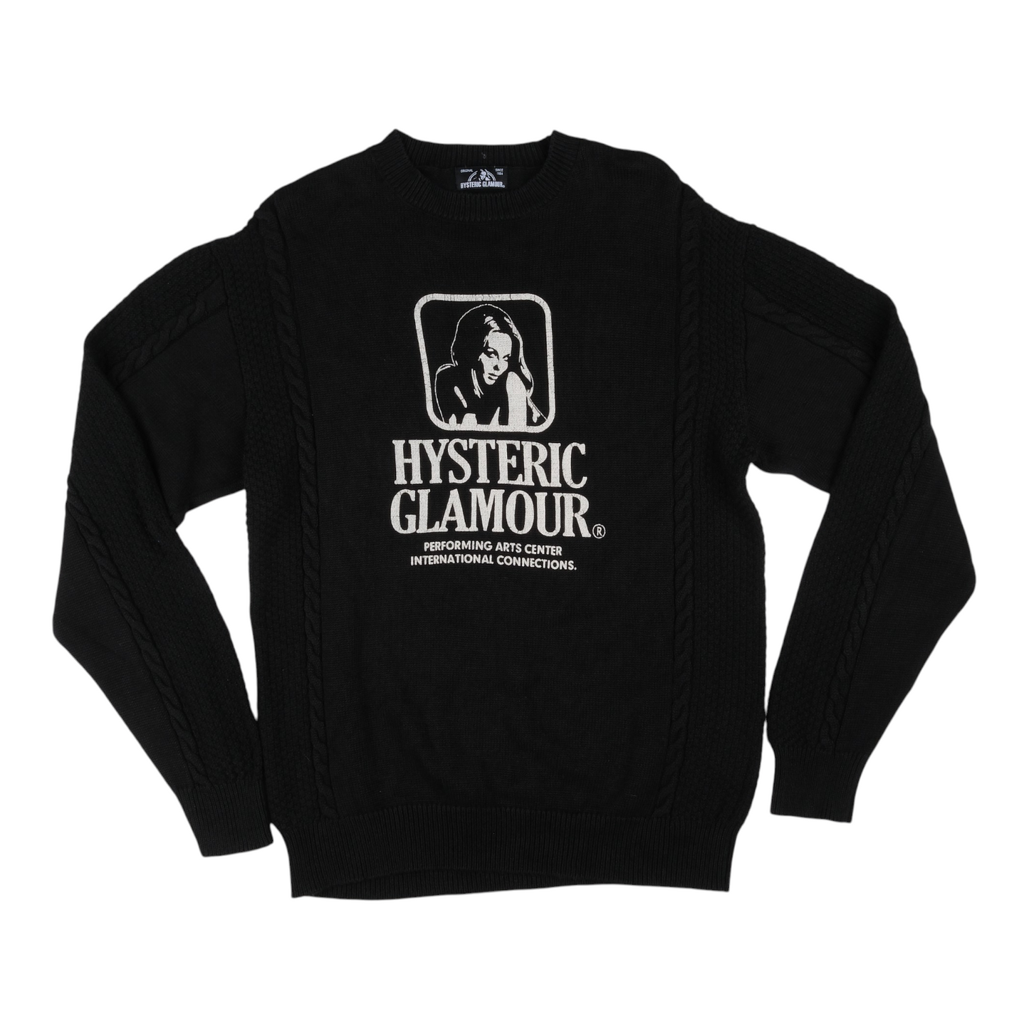 Hysteric Glamour "Performing Arts Center" Black Sweater