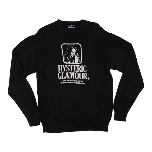 Hysteric Glamour "Performing Arts Center" Black Sweater