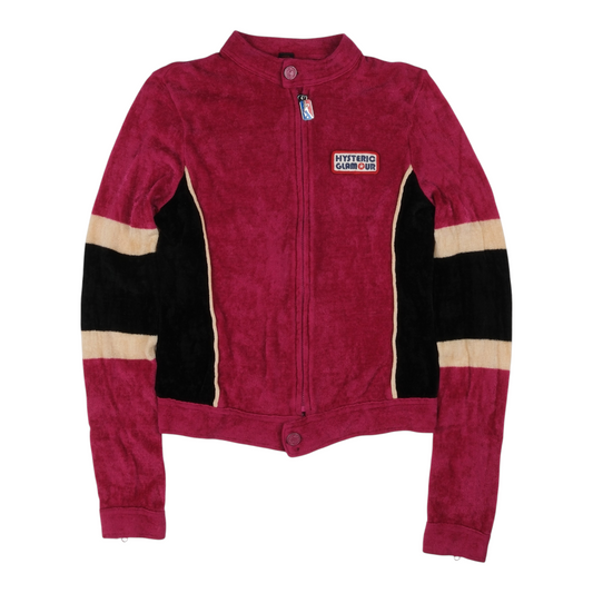 Hysteric Glamour Velour Cropped Track Jacket