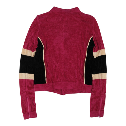 Hysteric Glamour Velour Cropped Track Jacket
