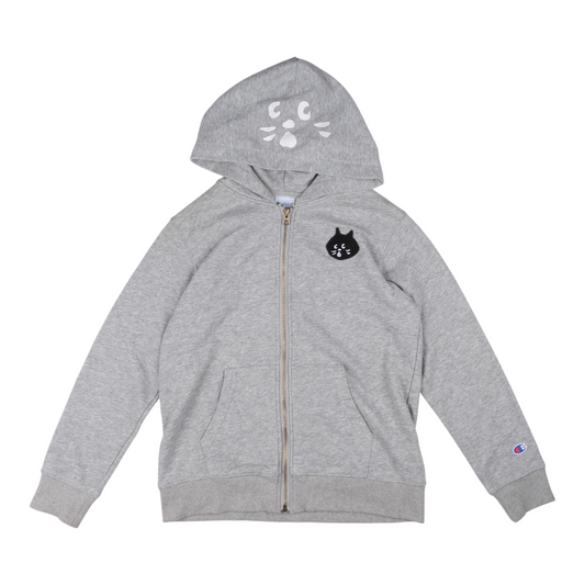 Né-Net x Champion Grey Zip Up Hoodie