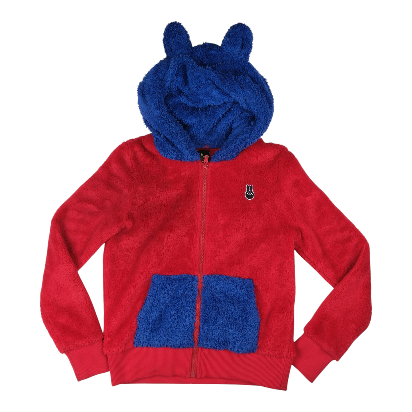 20471120 Hyoma Bunny Ear Hooded Fleece Zip Jacket