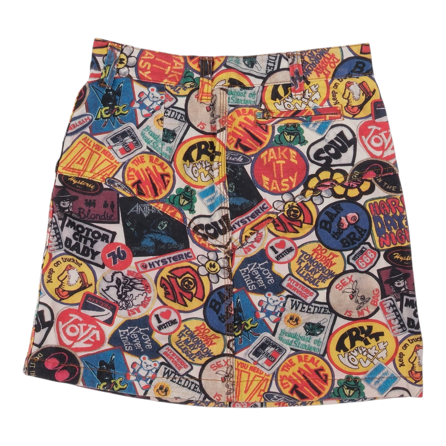 Hysteric Glamour Patch Pattern Mini Skirt