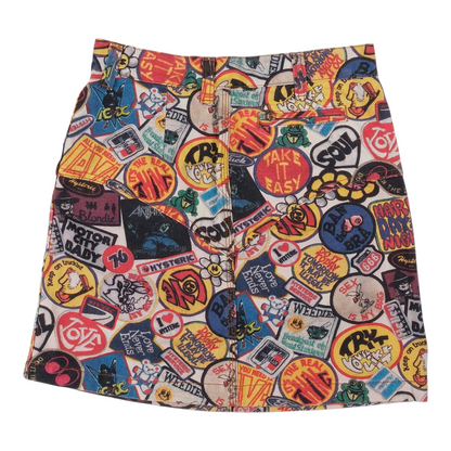 Hysteric Glamour Patch Pattern Mini Skirt