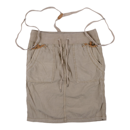 goa Beige Parachute Skirt With Suspenders