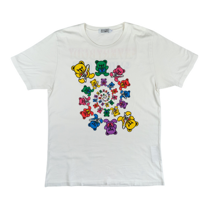 Hysteric Glamour "Everybody Must Get Stoned" Rainbow Bear Tee