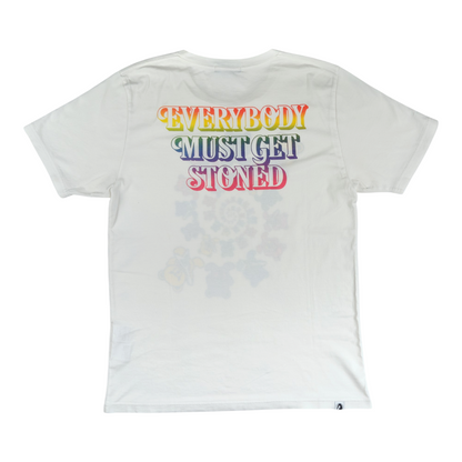 Hysteric Glamour "Everybody Must Get Stoned" Rainbow Bear Tee