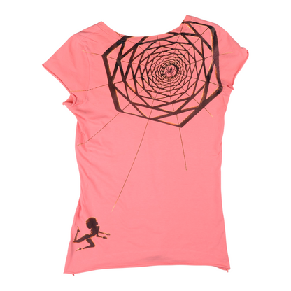 Le Grande Bleu (LGB) "Desire" Spiderweb Pink Tee