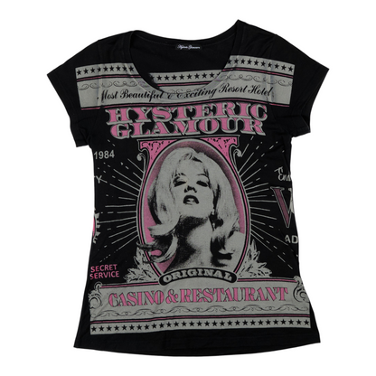 Hysteric Glamour "Casino & Restaurant" Tee