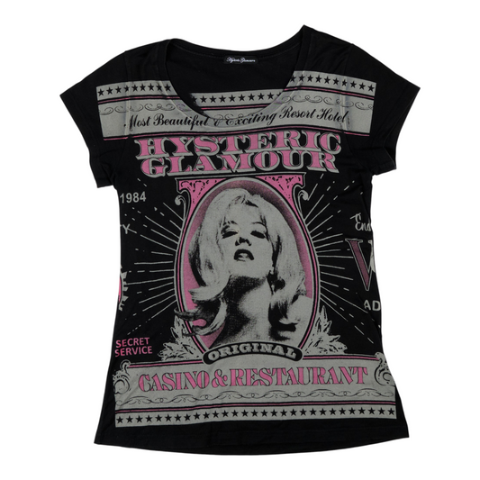 Hysteric Glamour "Casino & Restaurant" Tee