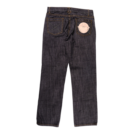 20471120 Hyoma Face Print Denim Jeans