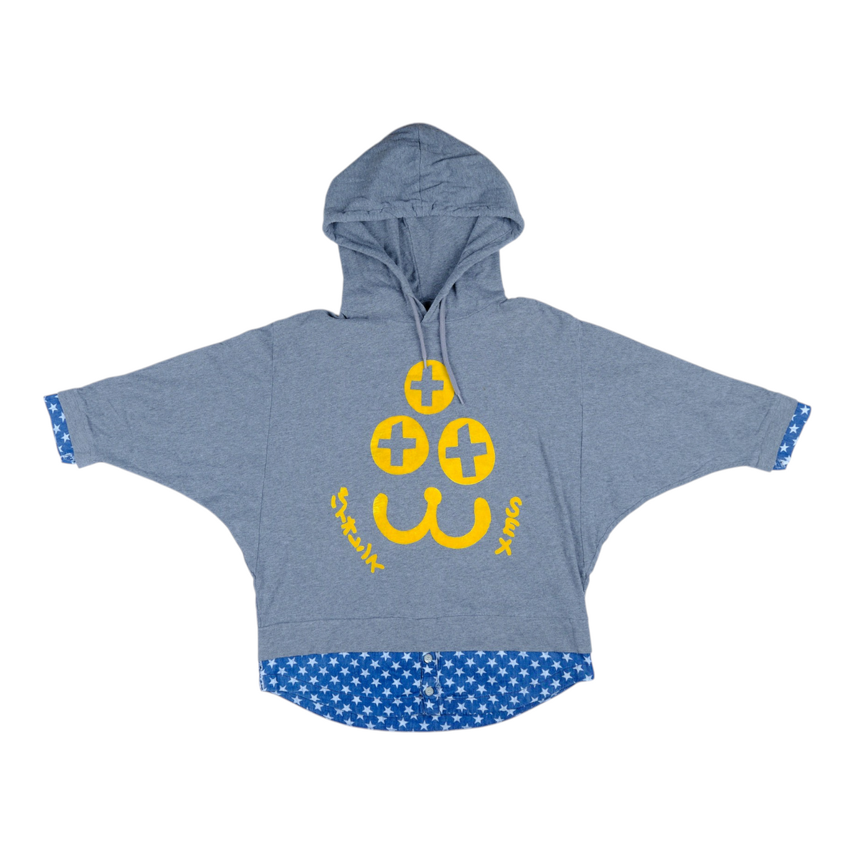 20471120 Hyoma Star Contrast Batwing Hoodie