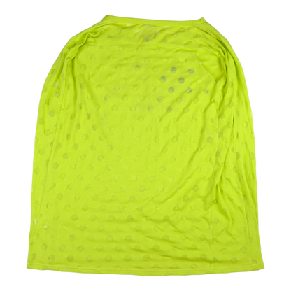 20471120 Hyoma Star Neon Yellow Polka Dot Sleeve Less Top
