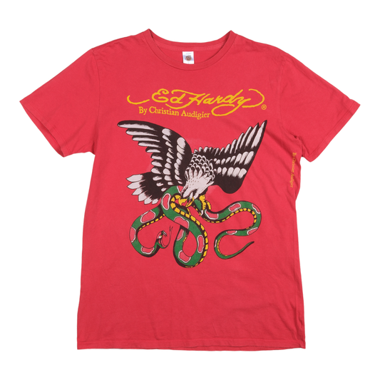 Ed Hardy Eagle & Snake Red Tee