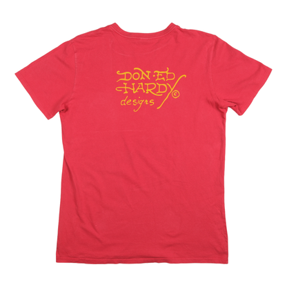 Ed Hardy Eagle & Snake Red Tee