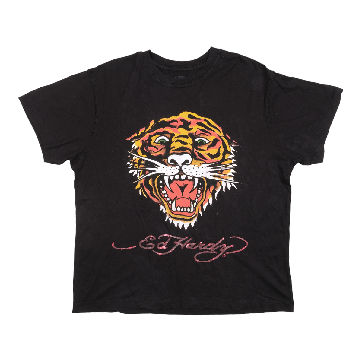 Ed Hardy Tiger Logo Black Tee
