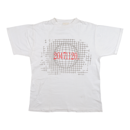 20471120 3D Wireframe Logo White T-Shirt