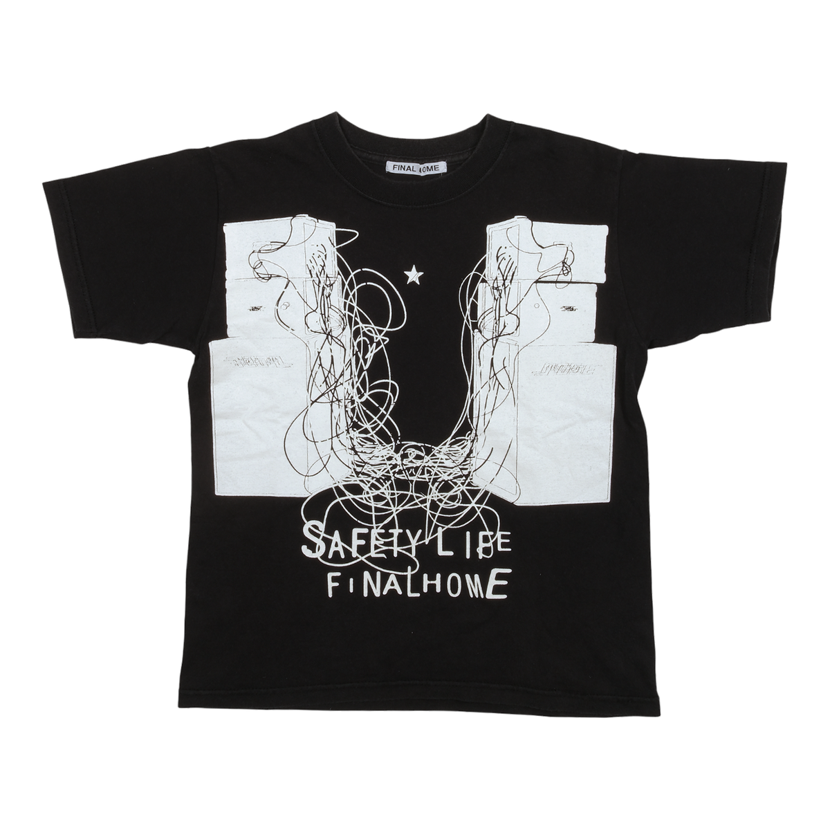 Final Home "Safety Life" Wire Black Tee
