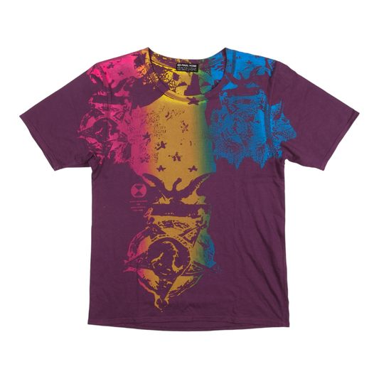 Final Home Rainbow Crest Graphic Purple Tee