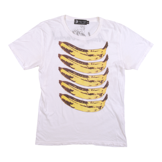 Andy Warhol by Hysteric Glamour Repeated Banana White Tee