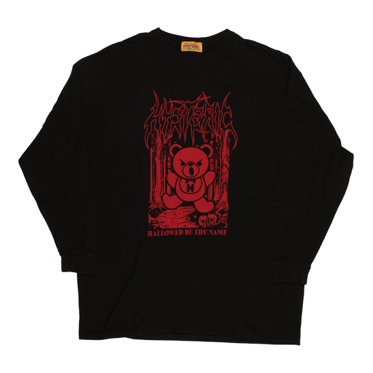 Hysteric Glamour "Hallowed Be Thy Name" Bear Long Sleeve Tee