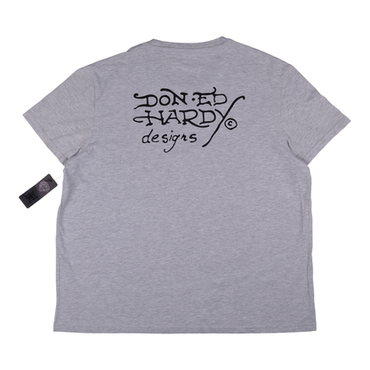 Ed Hardy Skull & Snake New York City Grey Tee