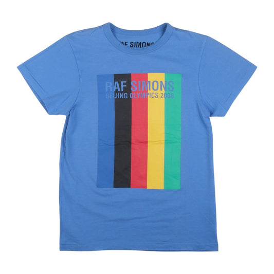 Raf Simons x Lane Crawford "Beijing Olympics 2008" Striped Blue Tee