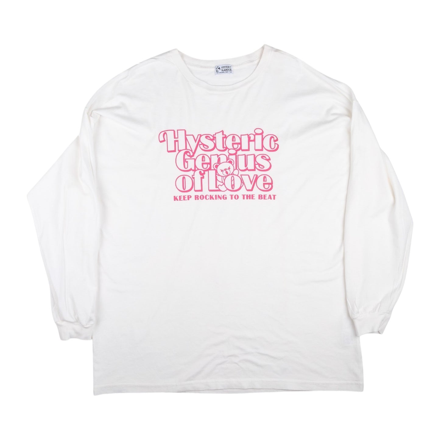 Hysteric Glamour "Genius of Love" Long Sleeve White Tee