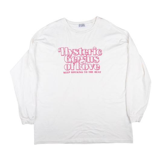 Hysteric Glamour "Genius of Love" Long Sleeve White Tee