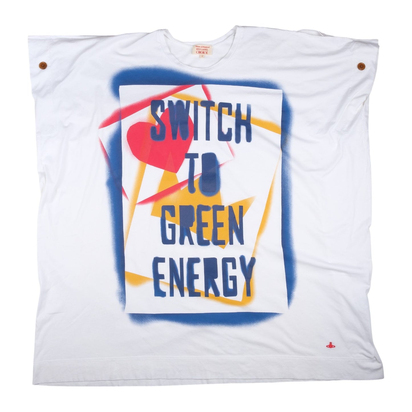 Vivienne Westwood Red Label Choice "Switch To Green Energy" White Tee