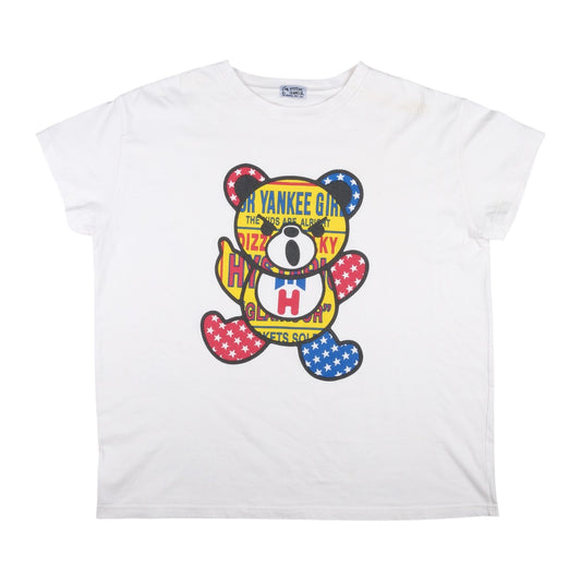 Hysteric Glamour Yankee Girl Bear Graphic White Tee