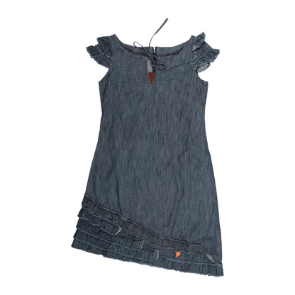 W&LT Ruffled Denim Mini Dress
