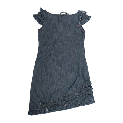W&LT Ruffled Denim Mini Dress