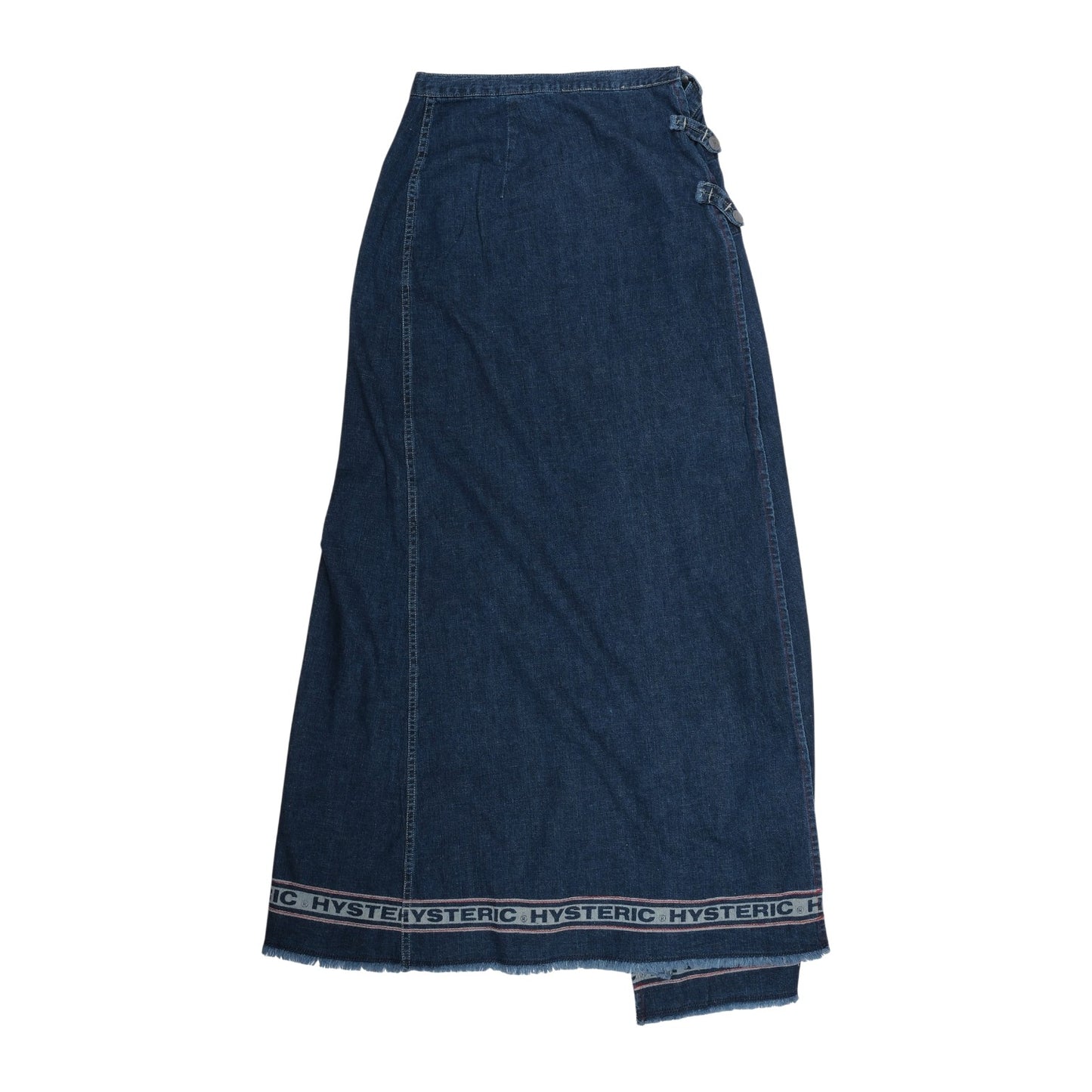 Hysteric Glamour Logo Band Denim Skirt Dark Wash