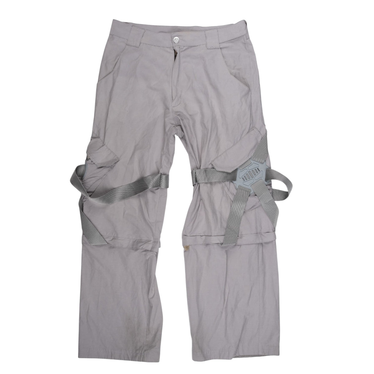 Cyberdog Grey Harness Strap Convertible Cargo Pants
