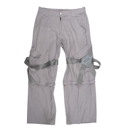 Cyberdog Grey Harness Strap Convertible Cargo Pants