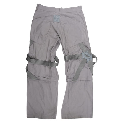 Cyberdog Grey Harness Strap Convertible Cargo Pants