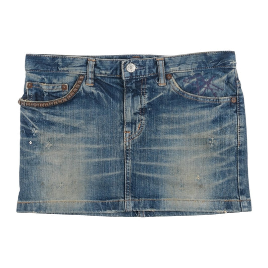 Hysteric Glamour Low Rise Denim Mini Skirt