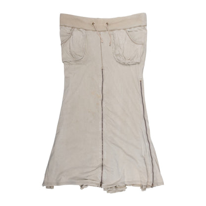 goa Off White Maxi Cargo Skirt