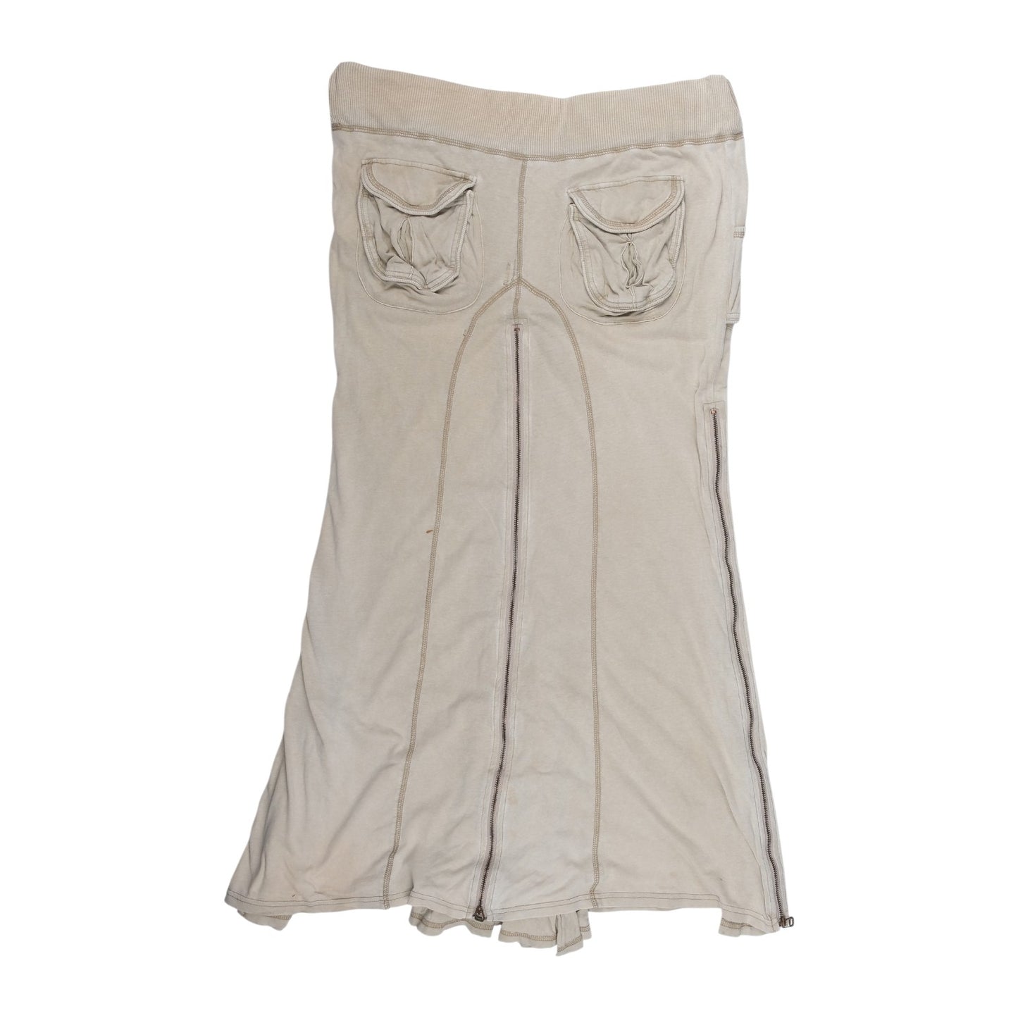 goa Off White Maxi Cargo Skirt