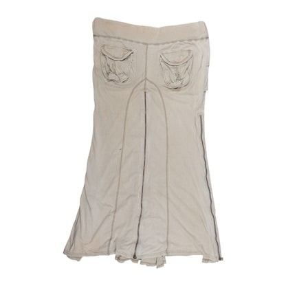 goa Off White Maxi Cargo Skirt