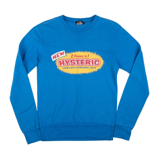 Hysteric Glamour "2 Flavors in 1" Candy Logo Blue Sweatshirt