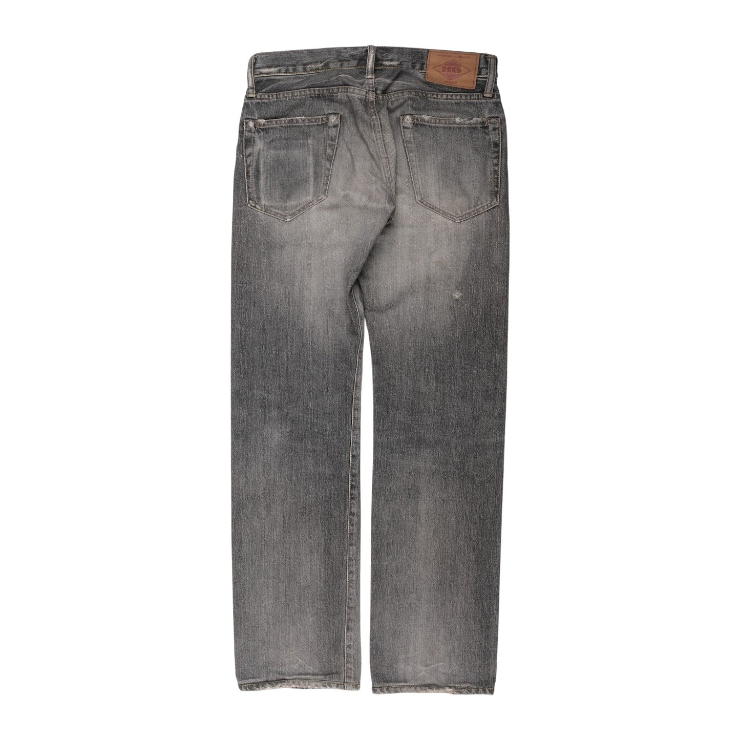 Hysteric Glamour Straight Leg Grey Distressed Jeans