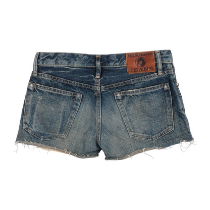 Hysteric Glamour Low Rise Cutoff Denim Shorts