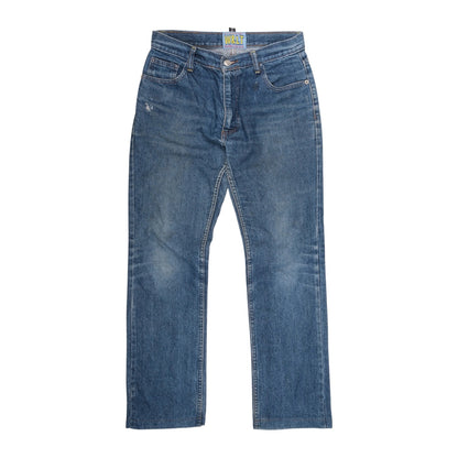 W&LT Lightning Bolt Straight Blue Jeans