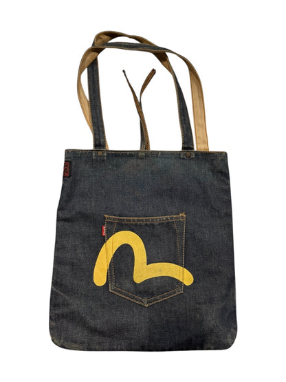 Evisu Reversible Denim Tote Bag