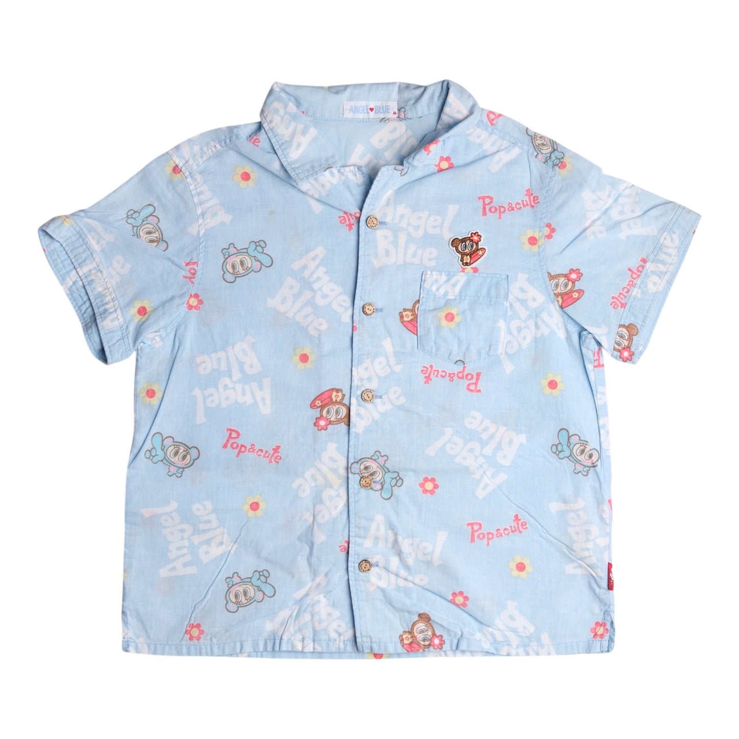 Angel Blue "Cheer Girls" Short Sleeve Shirt Blue