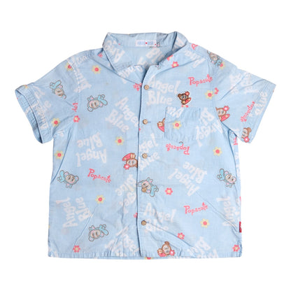 Angel Blue "Cheer Girls" Short Sleeve Shirt Blue