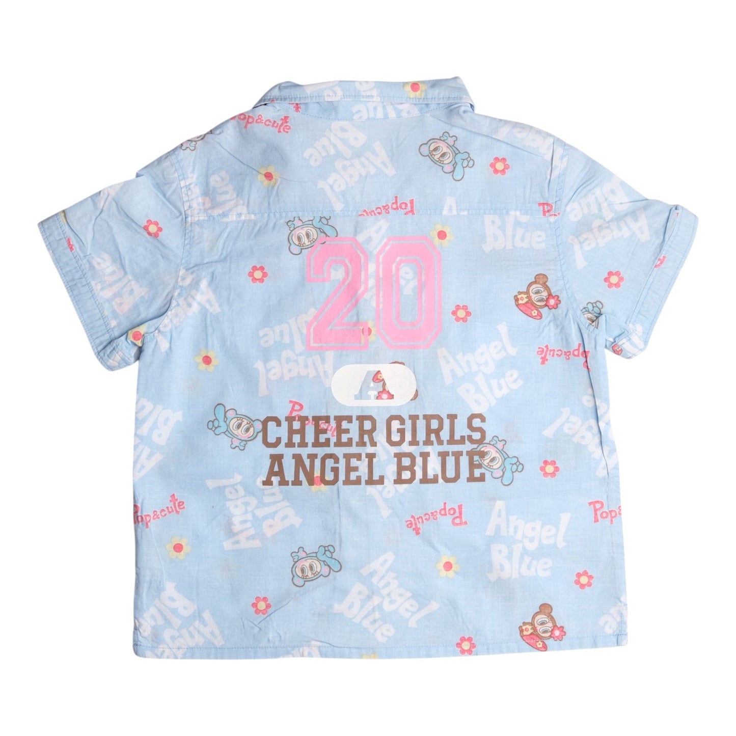 Angel Blue "Cheer Girls" Short Sleeve Shirt Blue