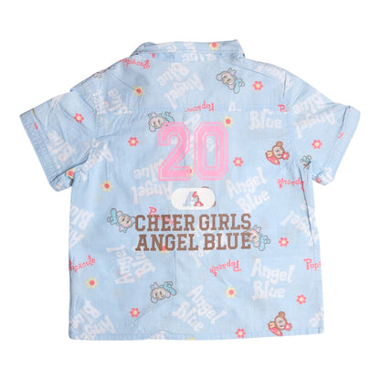 Angel Blue "Cheer Girls" Short Sleeve Shirt Blue
